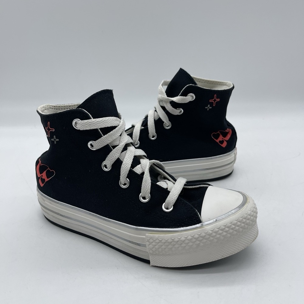 Converse Chuck Taylor All Star EVA A09122C Youth Size 1 Lift‎ Platform Shoes
